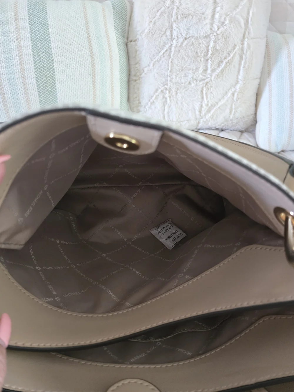 Michael Kors Blush Pink MK Signature Satchel